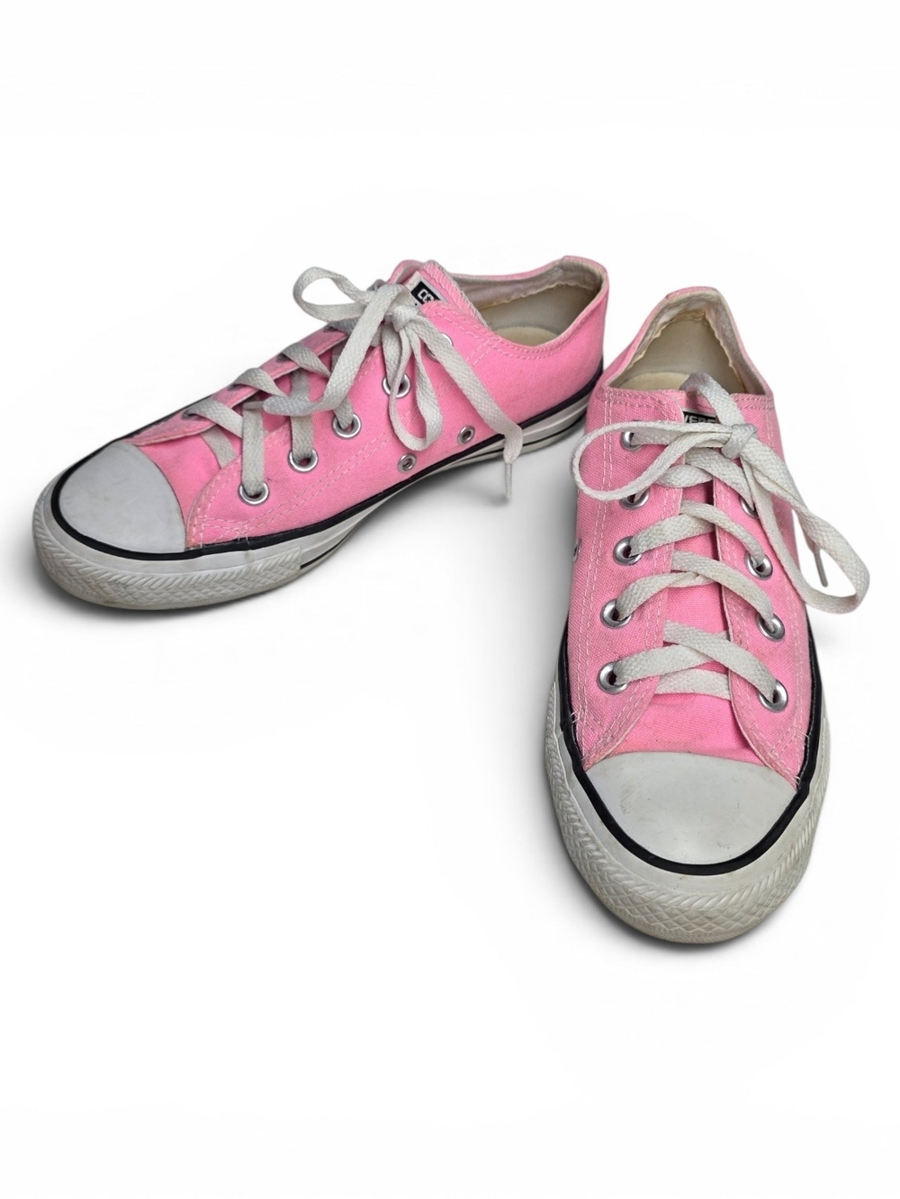Converse Pink Low-Top Canvas Sneakers